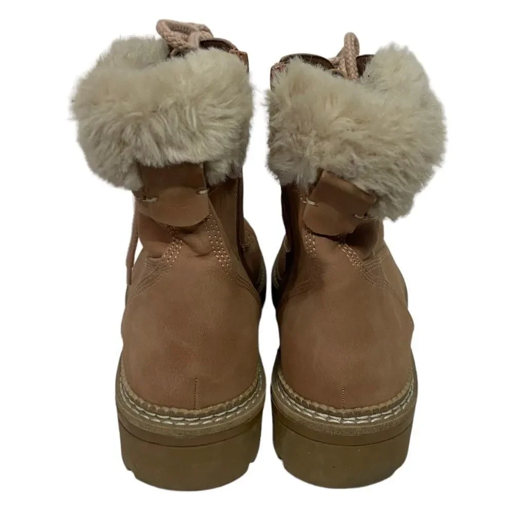 Steve Madden Blush Pink Fur Lined Boots